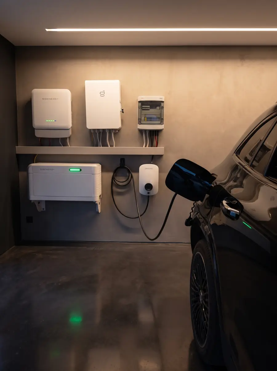 Magazyn energii Sigenergy zamontowany w garażu klienta